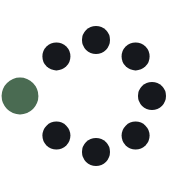 Linkiddo logo: a ring of dark dots with one sage green dot